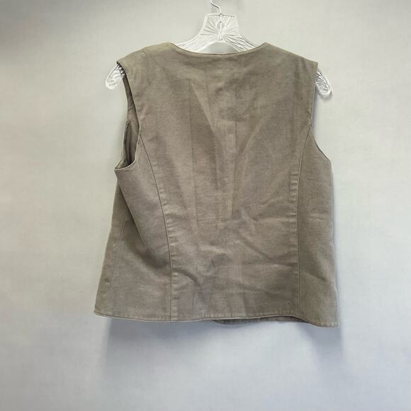 Talbots vintage 90s velour embroidered vest size small cottagecore - Picture 16 of 16